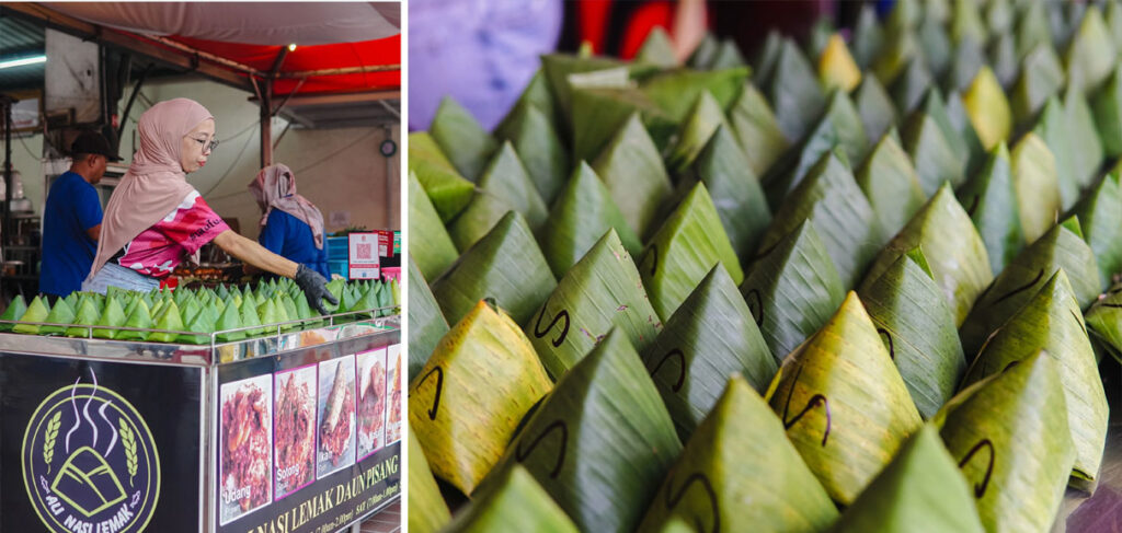 Wisata Kuliner Menyusuri Cita Rasa Penang ali nasi lemak daun pisang